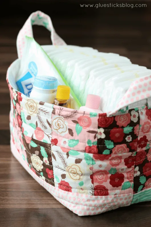 diy scrap fabric basket