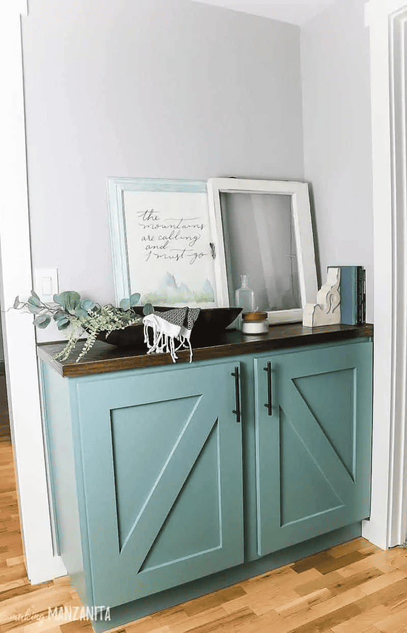 how to make a hallway cabinet
