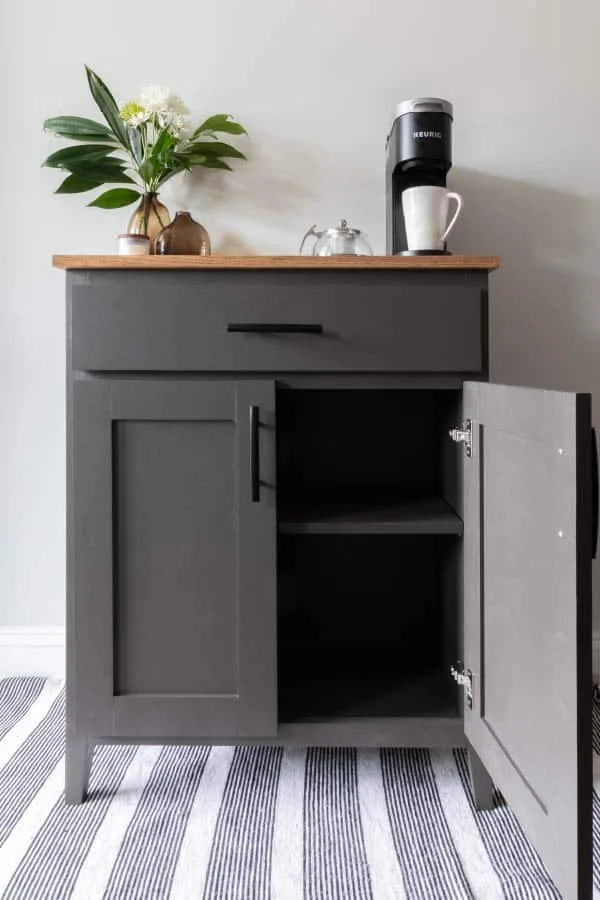 diy coffee bar cabinet