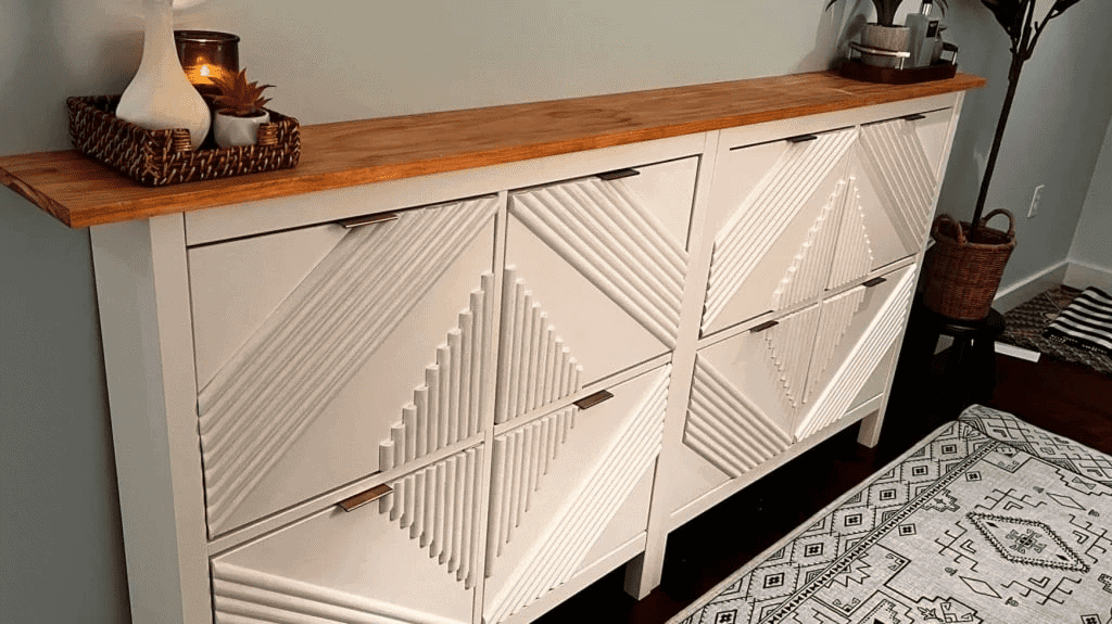 fluted shoe cabinet