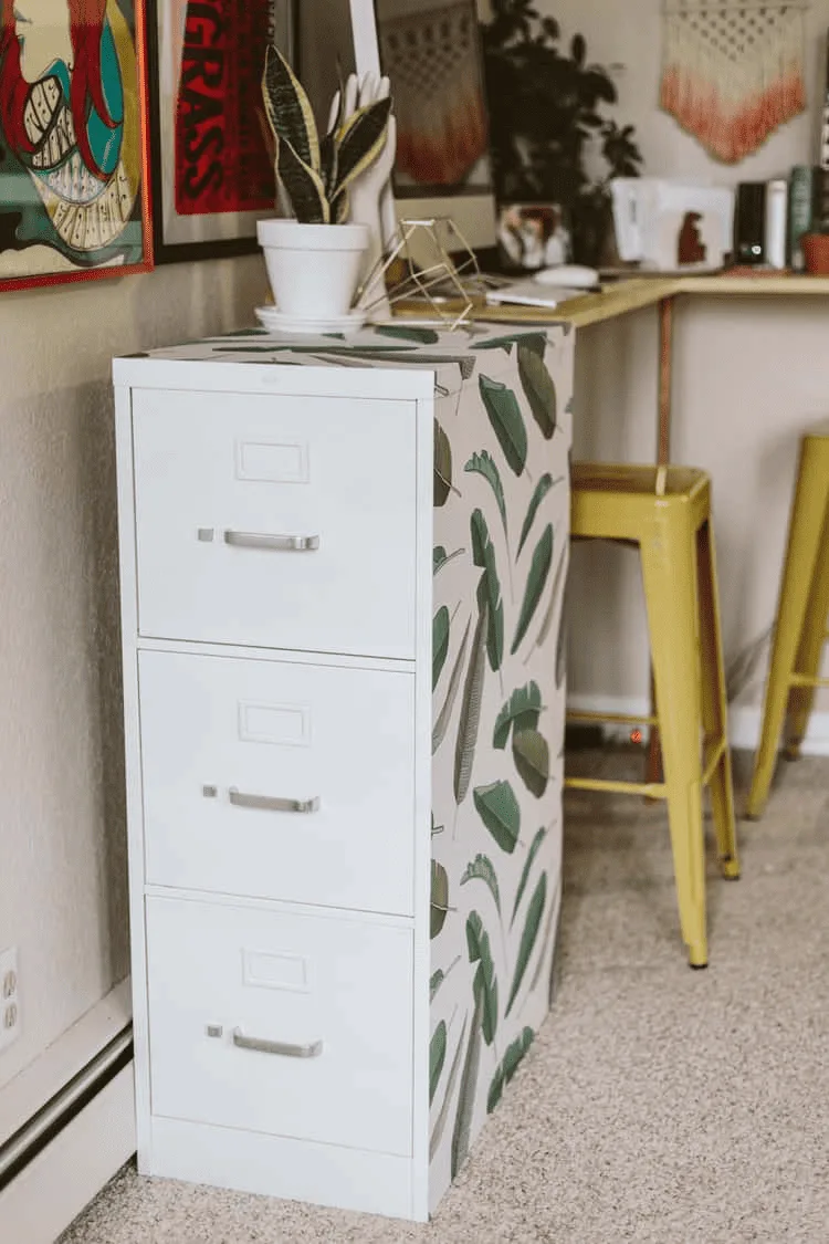 filing cabinet sewing room organization