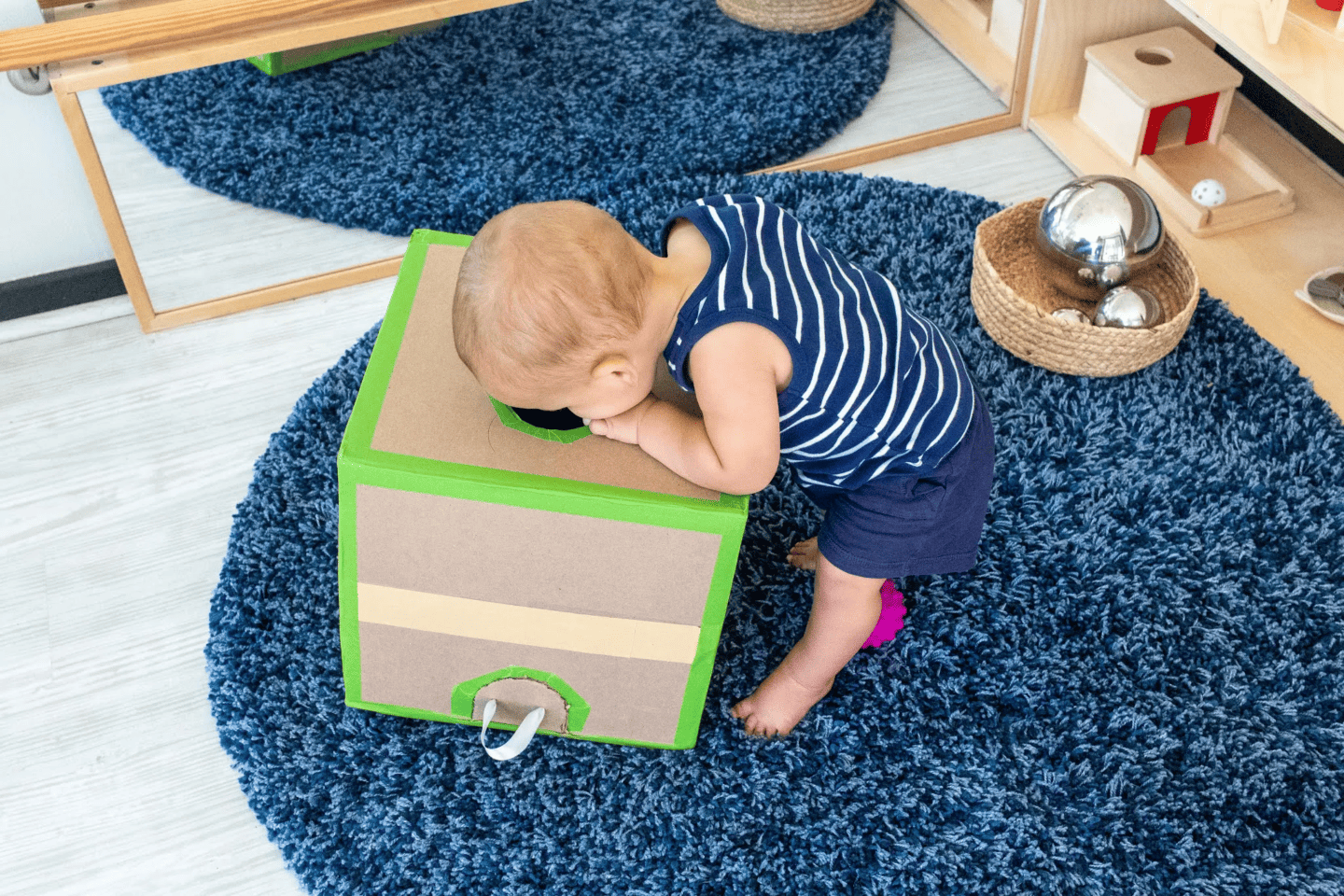 toddler montessori object permanence box