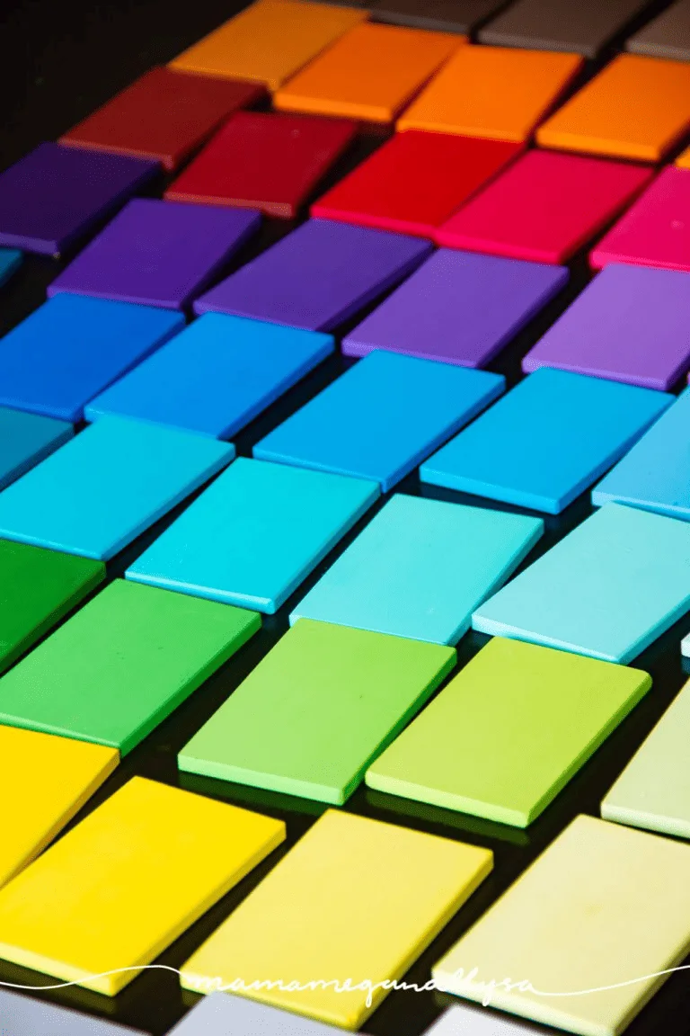 diy montessori color tablets