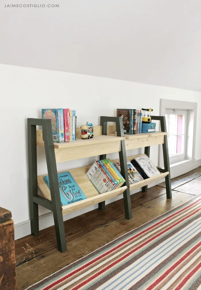 easy to build bookshelf and toy storage