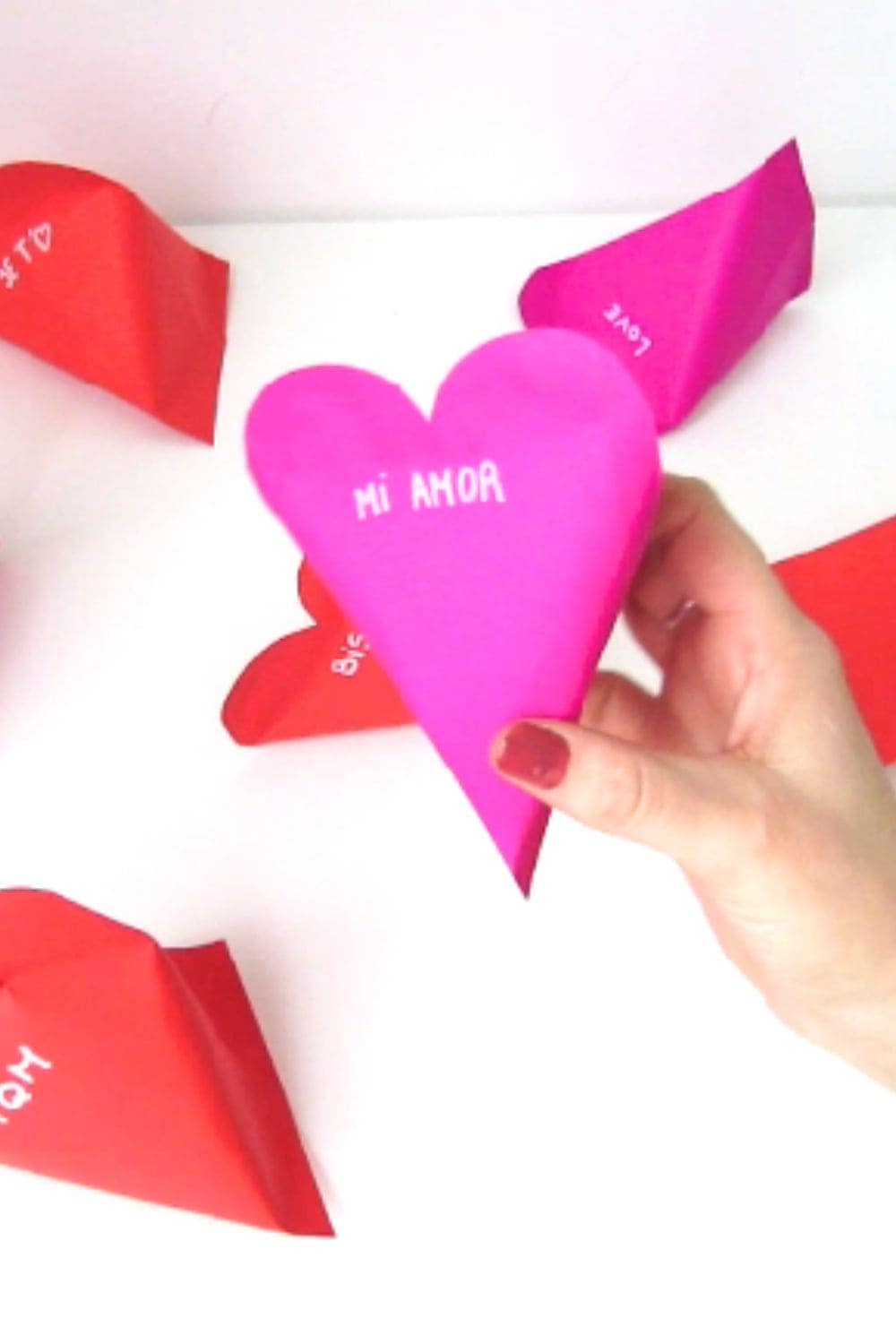 DIY candy gift heart shaped