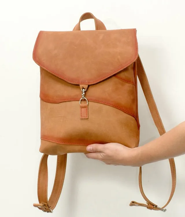 Leather Backpack Patchwork Tutorial