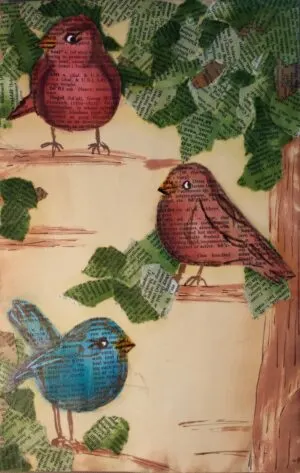 newspaper wall art