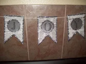 newspaper banner diy
