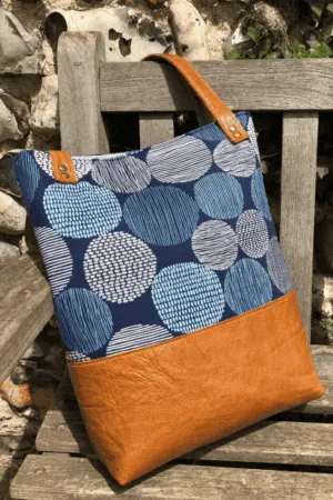 bicolor leather bag diy