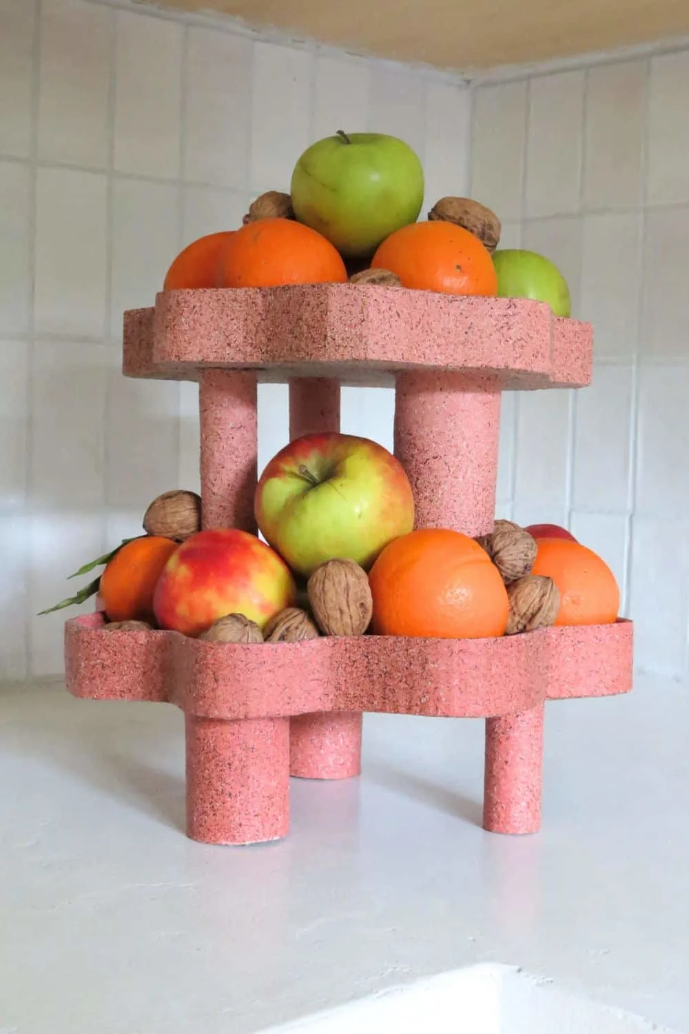 DIY tiered tray with cardboard