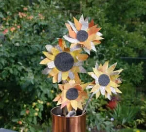 diy sunflowers with paper