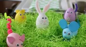 plastic eggs craft animals