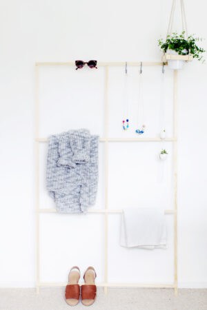 diy trellis clothes rack