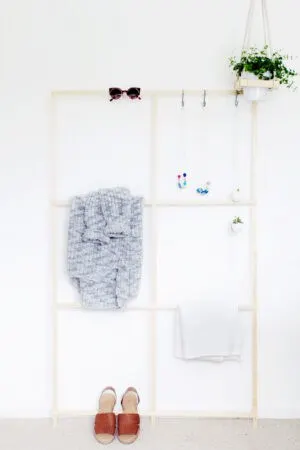 diy trellis clothes rack