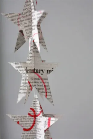 paper star garland