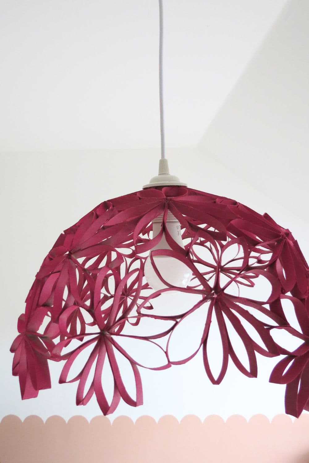 DIY recycled lampshade