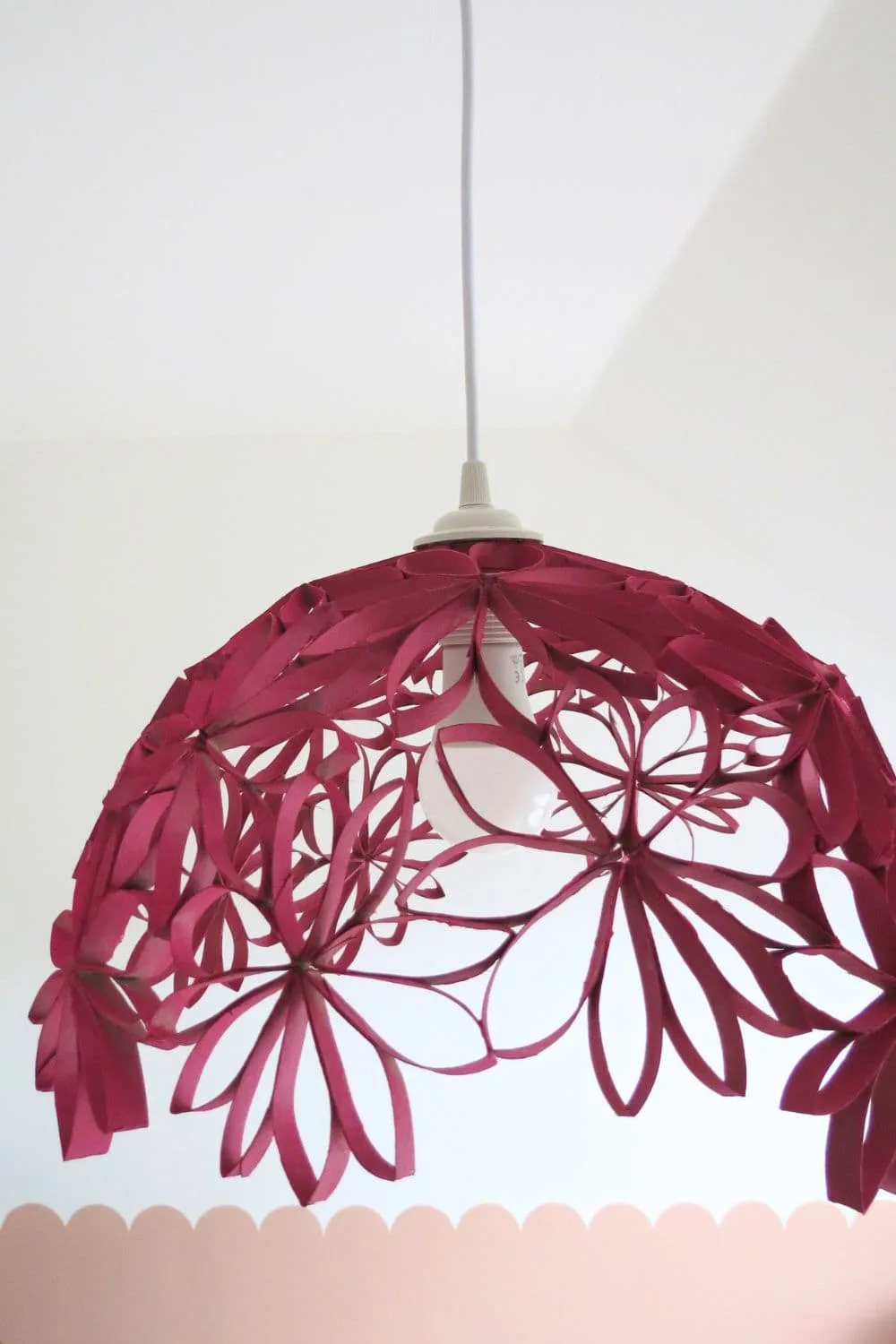 DIY recycled lampshade