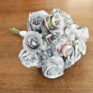diy paper rose