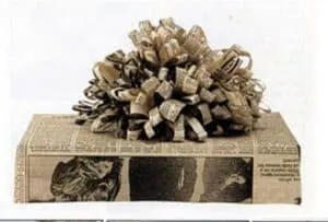 newspaper gift wrap