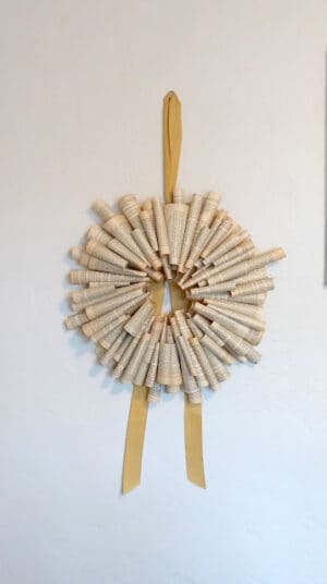 diy paper wreath