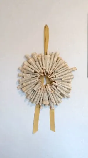 diy paper wreath