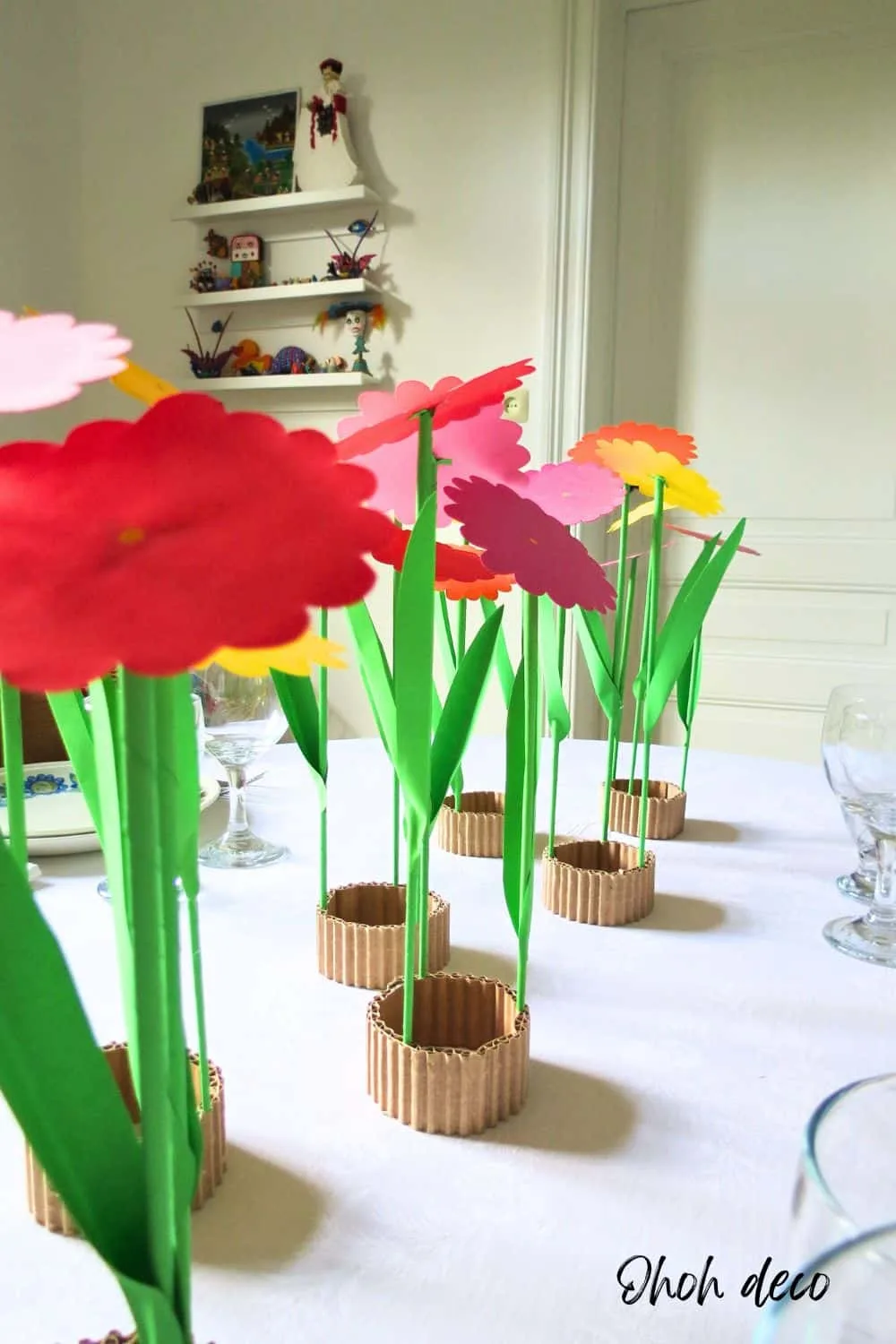 Paper flower centerpieces DIY