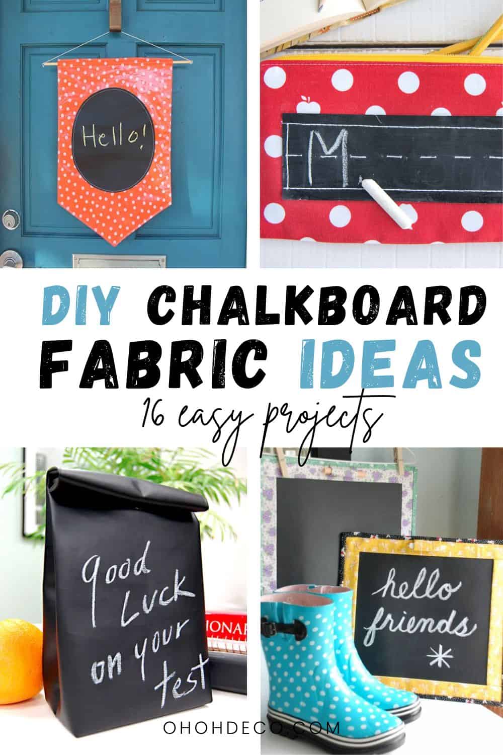 Chalkboard fabric ideas