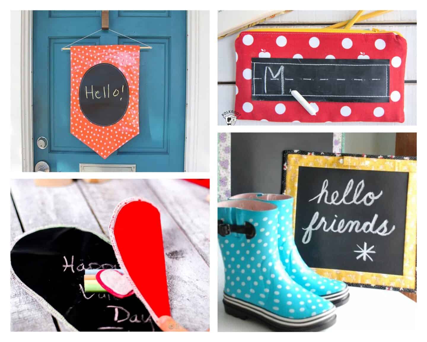 chalkboard fabric ideas