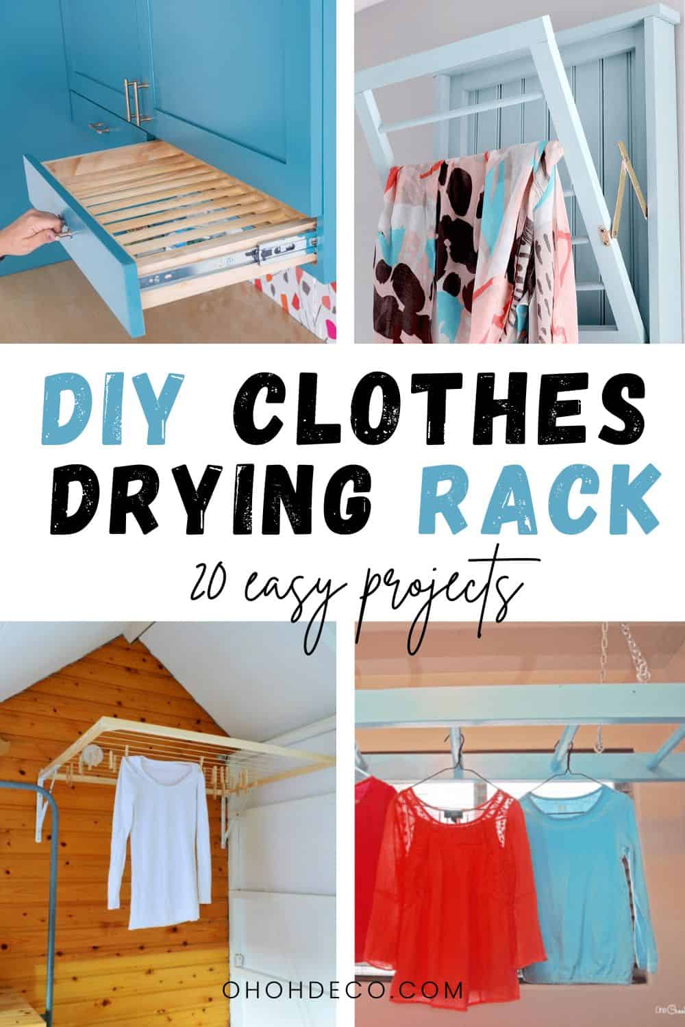 diy clothes drying rack 