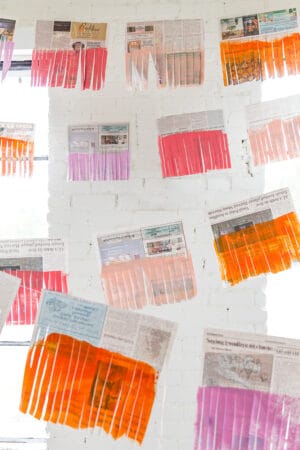 diy newspaper banner