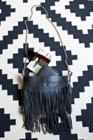 diy fringe bag