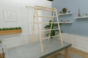 easy diy wooden laundry drying rack