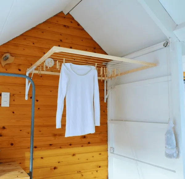 diy large wall mounted drying rack