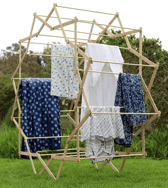 diy round drying laundry rack