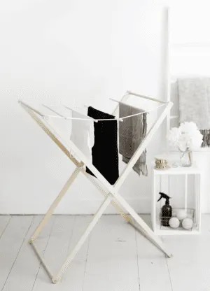 diy clothes drying rack wood