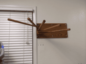 diy wall laundry rack