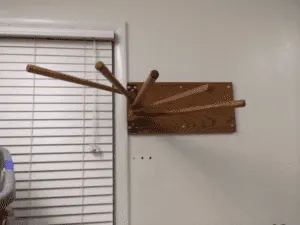 diy wall laundry rack