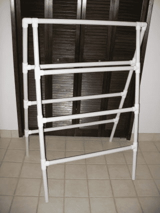 diy PVC clothes drying rack