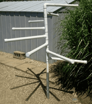outdoor pvc drying rack