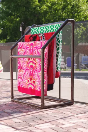 PVC pipe drying rack