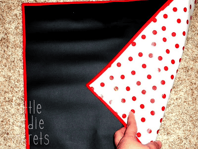diy placemat with chalkboard fabric 