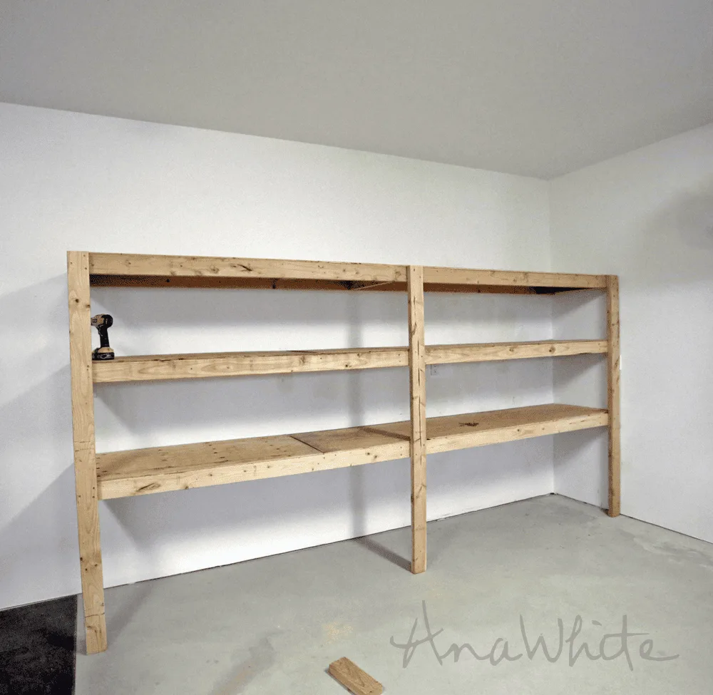 build wall mounted shelves