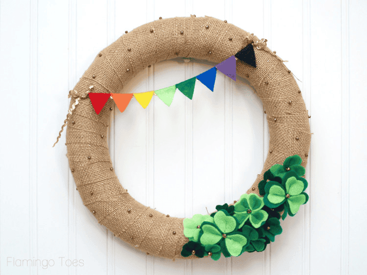 burlap diy wreath