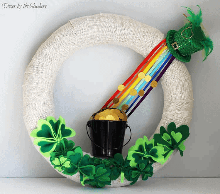 easy to make st patricks wreath