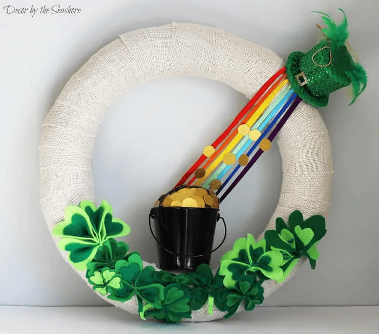 easy to make st patricks wreath