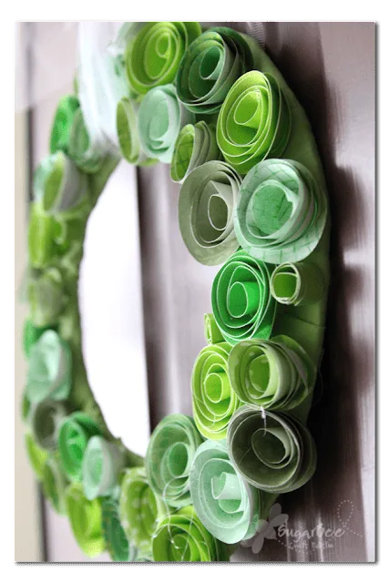 diy paper flowers wreath