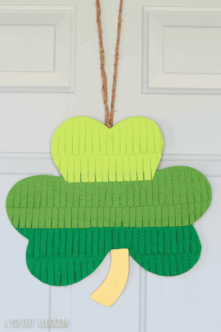 shamrock door decoration diy