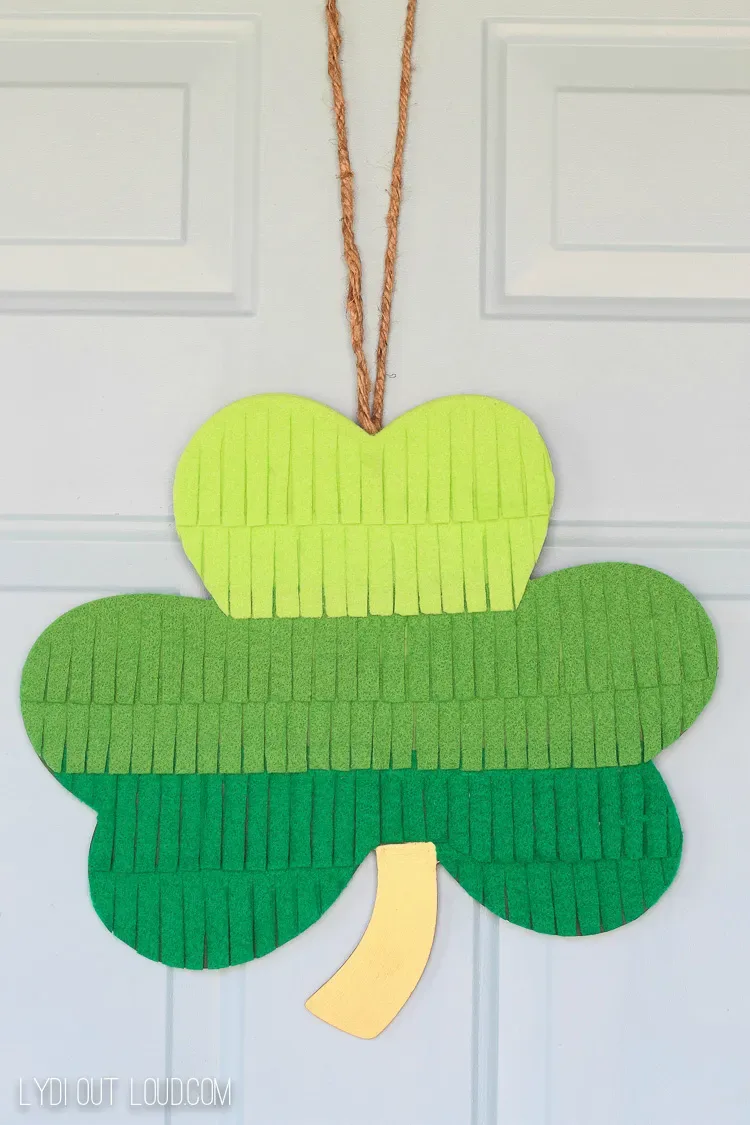 shamrock door decoration diy