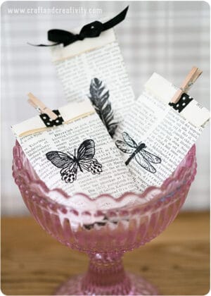 newspaper gift bag