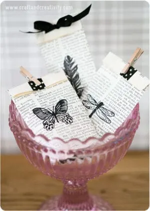 newspaper gift bag